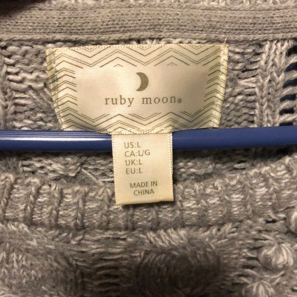 Pom Pom Gray Knit Sweater🧶 - Picture 2 of 5